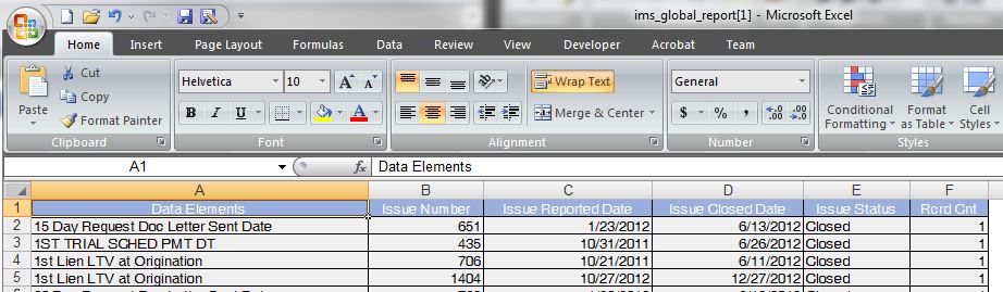 oracle file export to excel